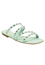 Cargar imagen en el visor de la galería, Sandalia Tachas Just Add Sun - Verde - Unique
