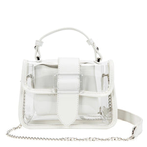 Cartera Transparente Distinctive Style - Blanco - Unique